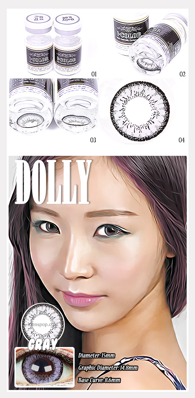 Description image of Dolly Gray Colour Contact Lens